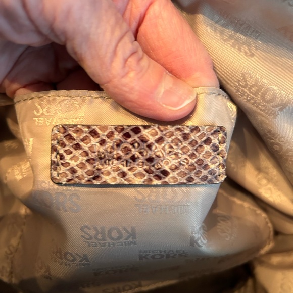 Michael Kors Brown Snake Print Women's Bag - Picture 2 of 8